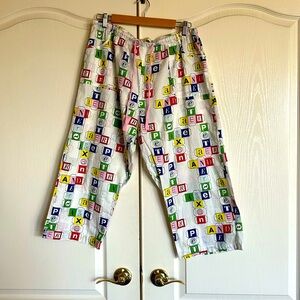 Peter Alexander building block crop pajama‎ pants size XL 🇦🇺 Australian